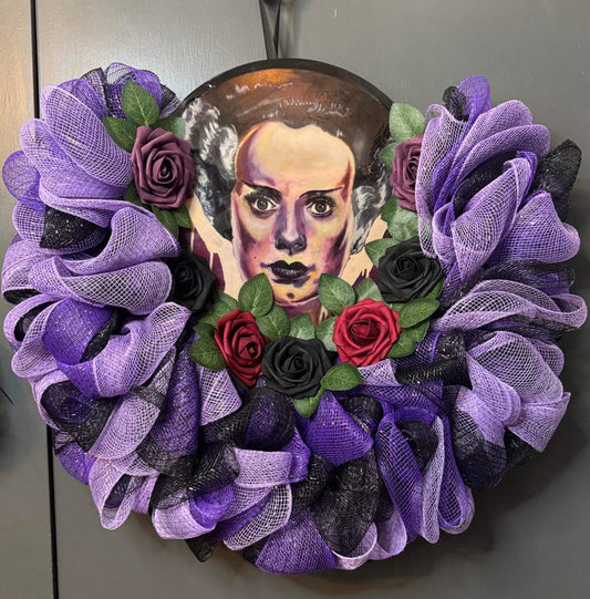 The Bride of Frankenstein Wreath