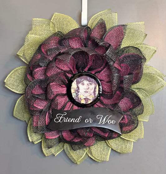 Black Dahlia Wednesday Wreath