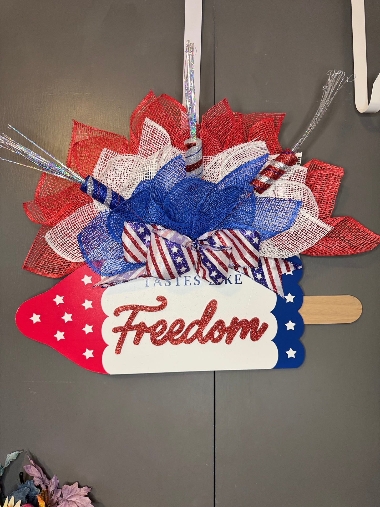 Fourth of July Daisy Wreath