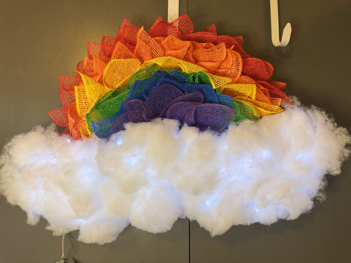 Rainbow Daisy with Lighted Clouds