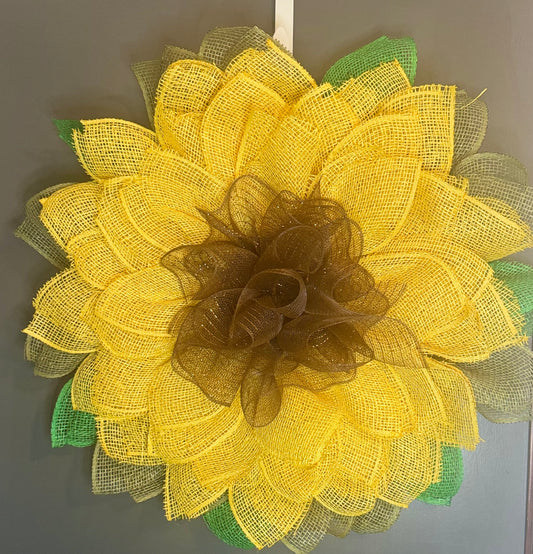 Large Sunflower Wreath