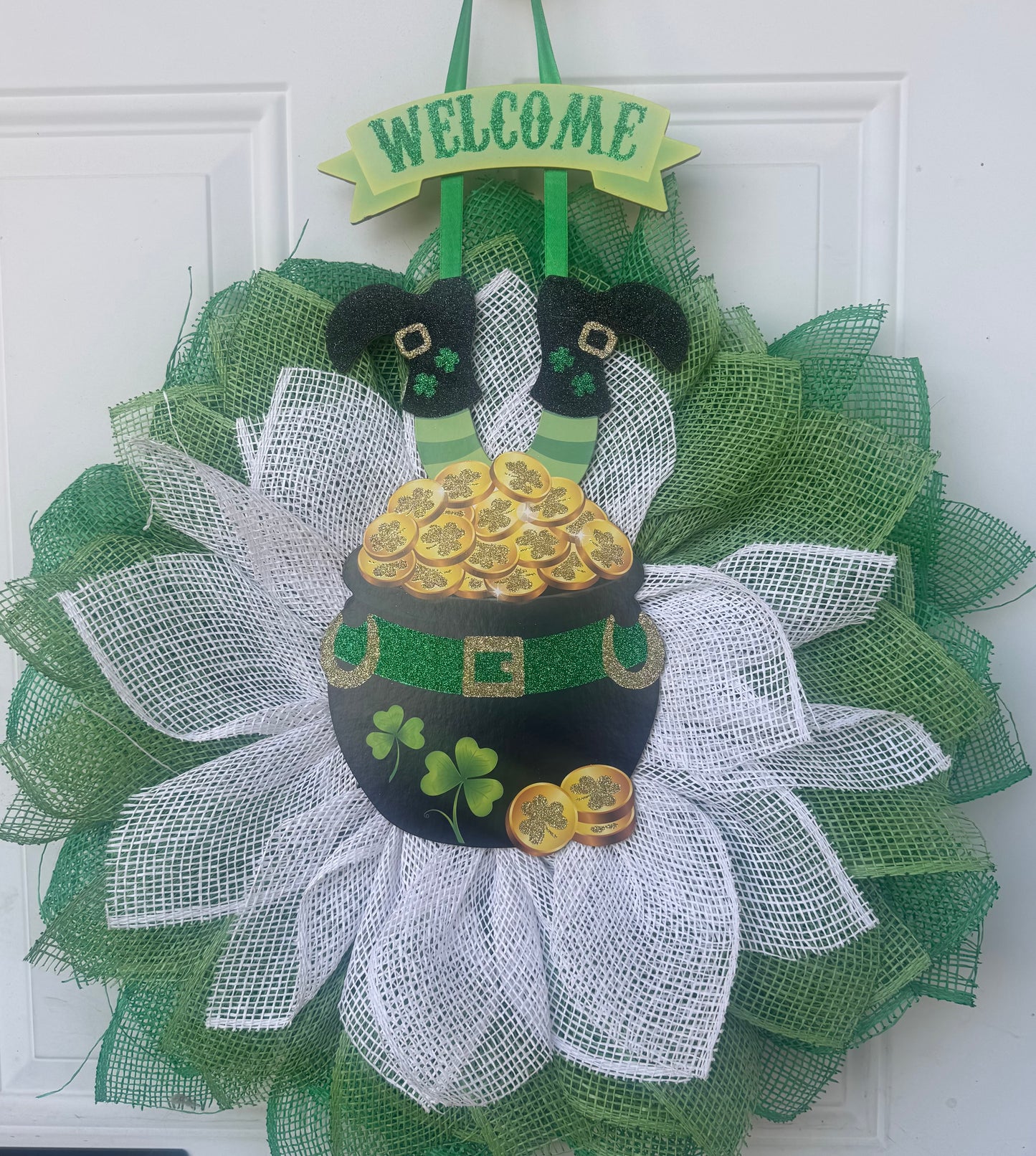 St. Patrick’s Day Flower Wreath