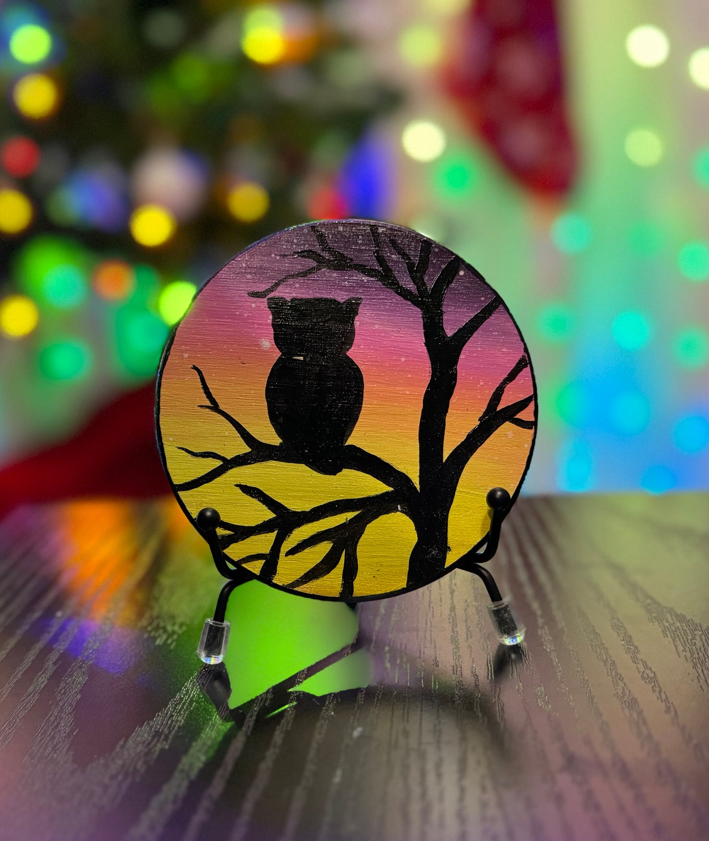 Owl #1 Silhouette Coaster