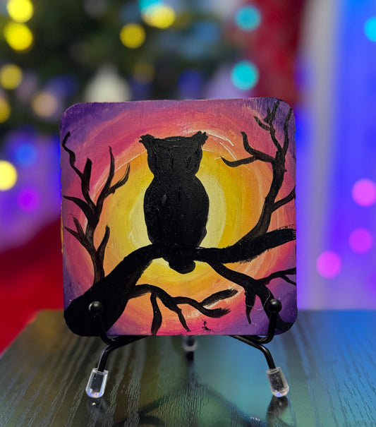 Owl Silhouette Coaster #2
