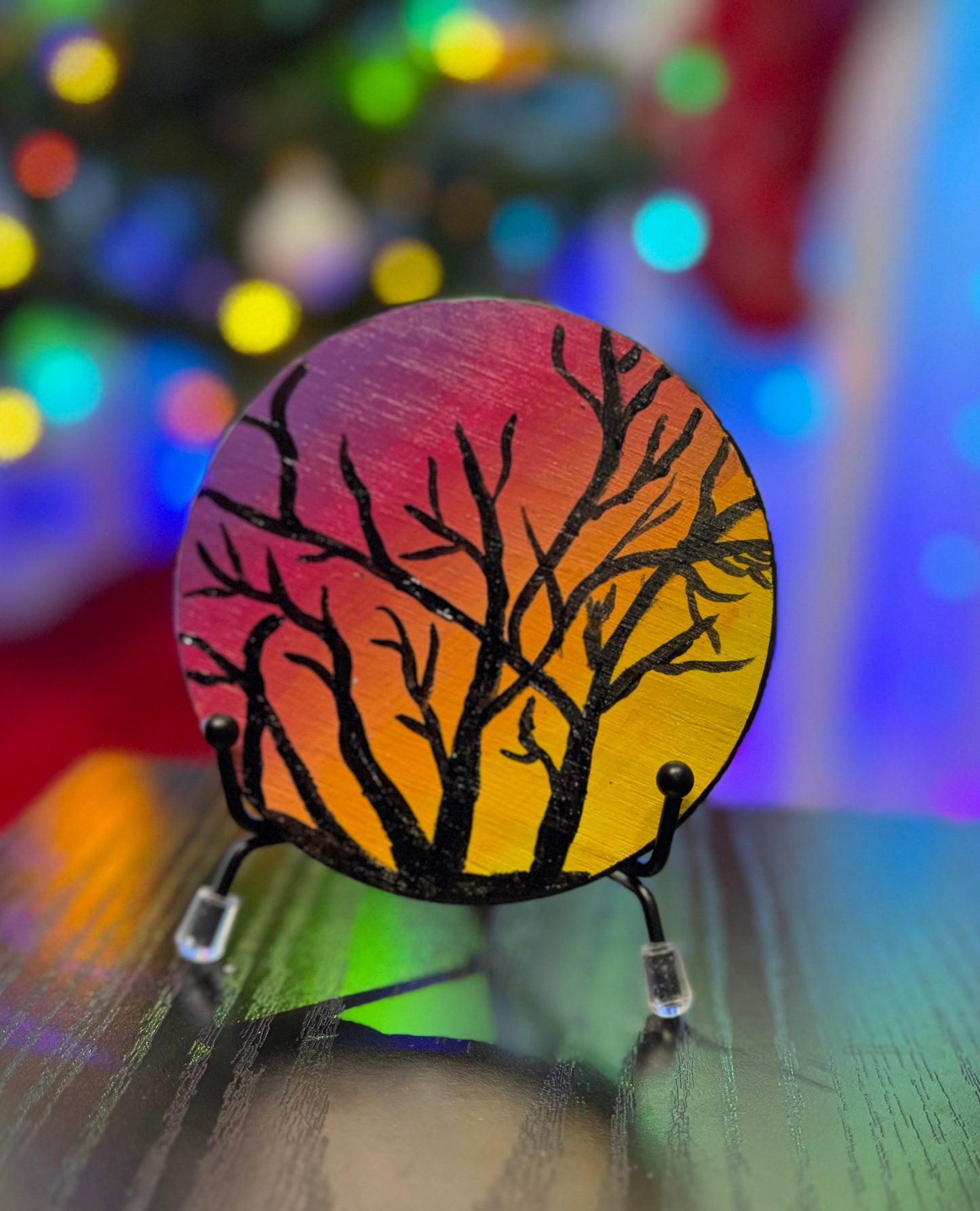 Dead Tree Silhouette Coaster